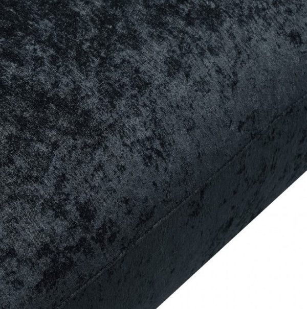 Aaron Contemporary Black Boucle Chair Sloped Arms Seat