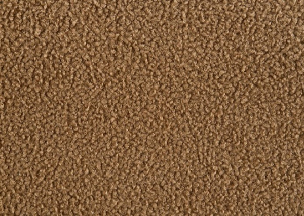 Aaron Contemporary Brown Boucle Sofa Sloped Arms Fabric