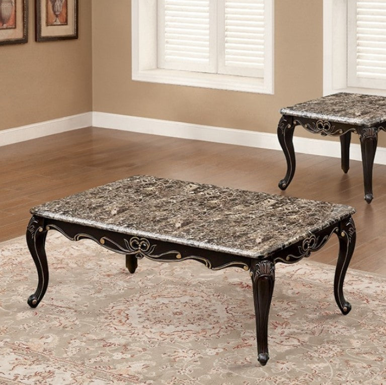 Albert Traditional Dark Walnut Coffee Table