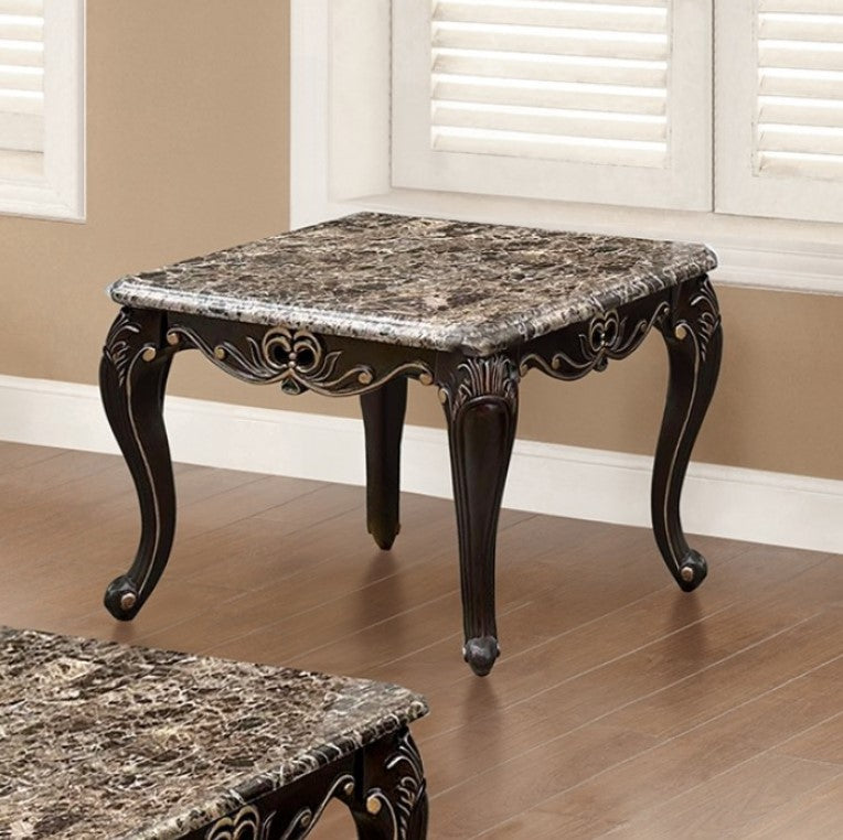 Albert Traditional Dark Walnut End Table