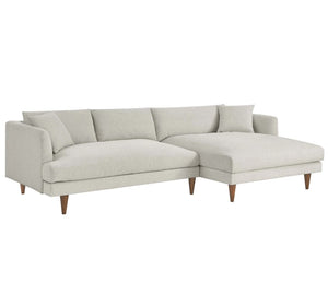 Modern sectional sofa  wooden legs