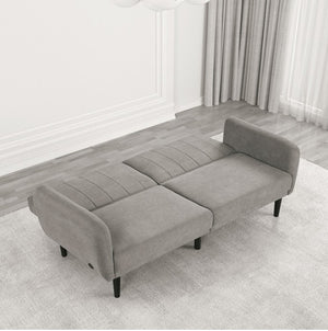 Arena contemporary futon sofa bed open detail