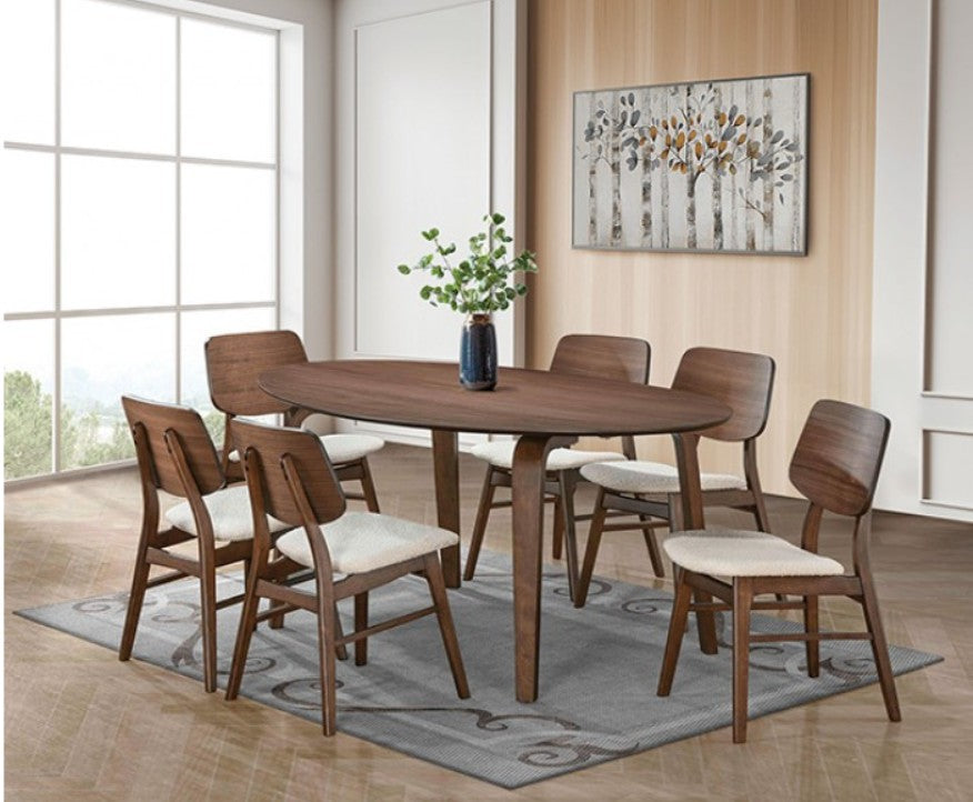 Artemos Mid Century Walnut Dining Chair
