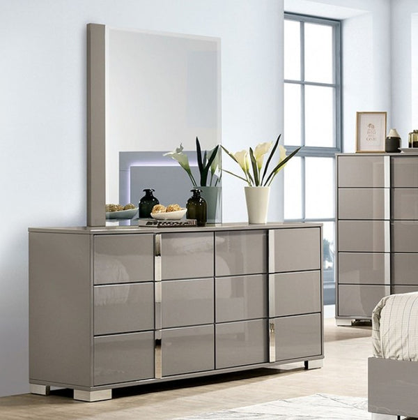 Asiko Modern UV Finish Light Taupe Dresser