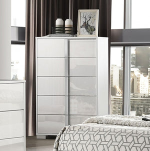 Asiko Modern UV Finish White Chest