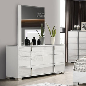 Asiko Modern UV Finish White Dresser
