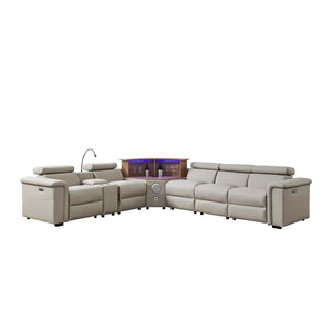 Aurelia Modern 5 Seat Sectional Sofa Powered Recliner