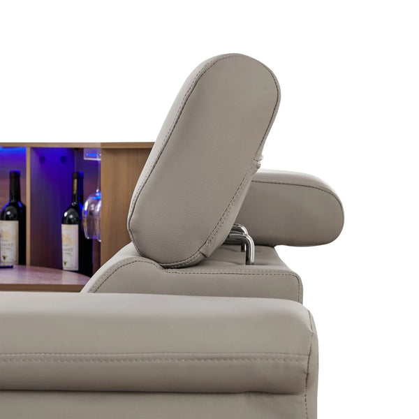 Aurelia Modern 5 Seat Sectional Sofa Powered Recliner