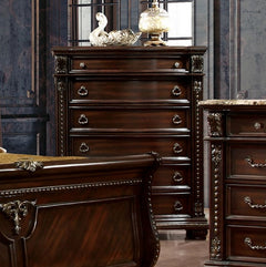 Aurora Brown Cherry Sleigh Chest