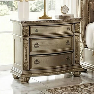 Aurora Champagne Gold Nightstand
