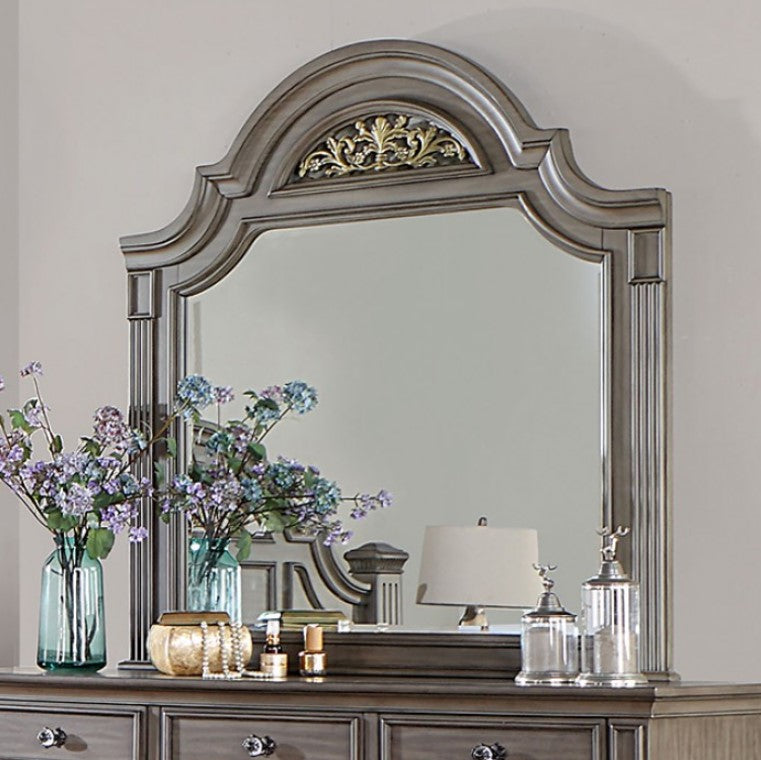 Bella Traditional Gray Mirror