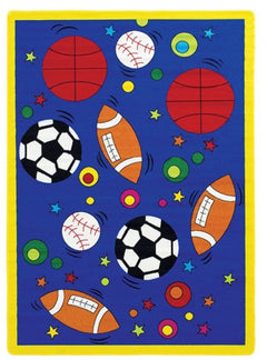 Brightstar Sports Kids 5x8 Area Rug