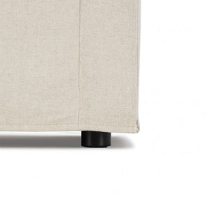 Bryant Sofa Linen Taupe Fabric Leg