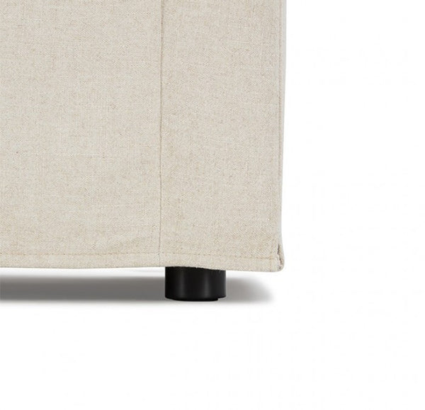 Bryant Sofa Linen Taupe Fabric Leg