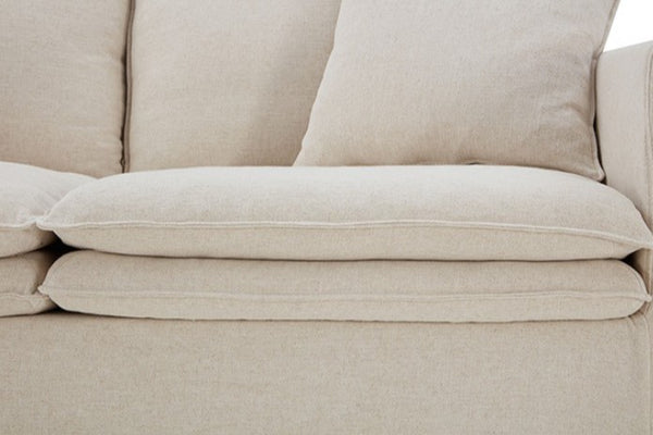 Bryant Sofa Linen Taupe Fabric Seat