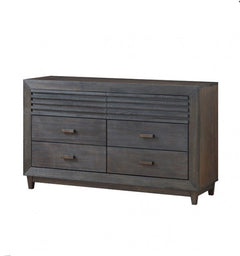 Buck Charcoal Brown Solid Hardwood Dresser