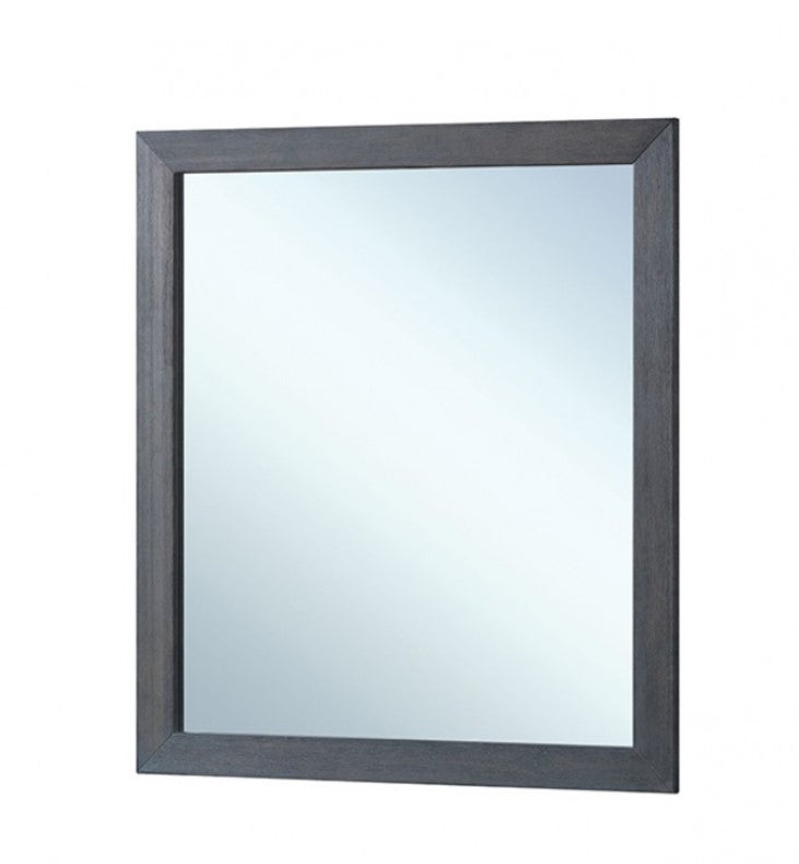 Buck Charcoal Brown Solid Hardwood Mirror
