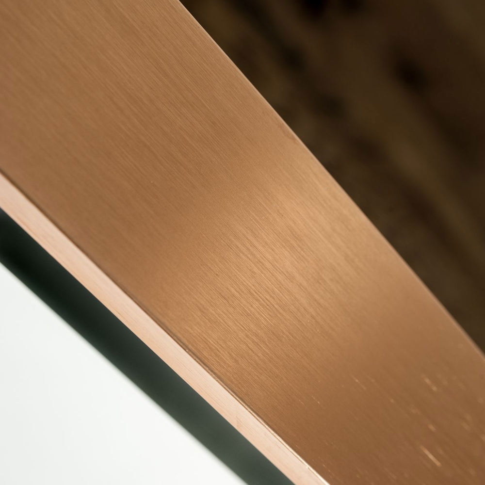 Cartier Brushed Bronze Black 6 Drawer Mirror