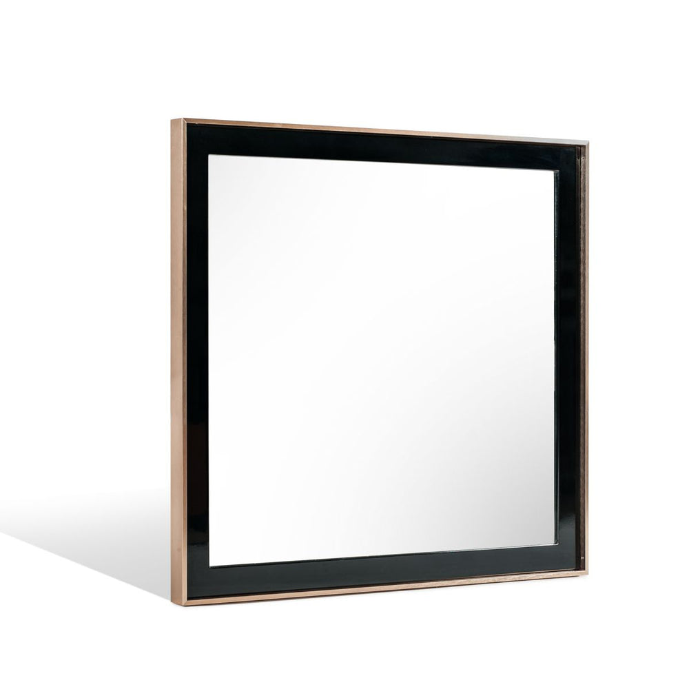 Cartier Brushed Bronze Black 6 Drawer Mirror