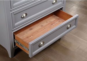 Cassie Transitional Gray Chest Drawer
