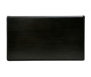 Black rectangular coffee table top  on a white background