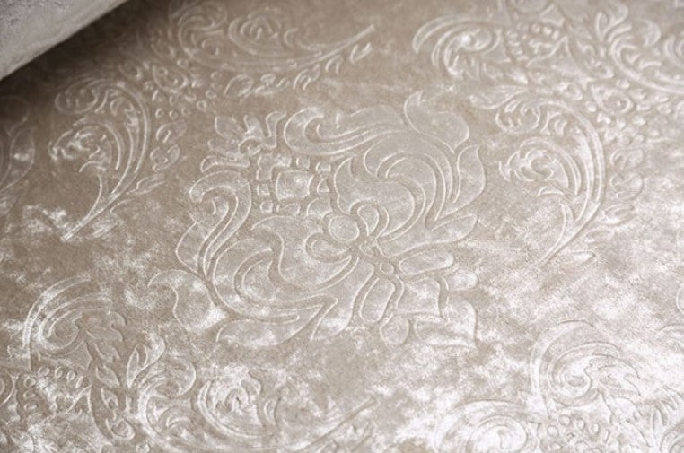 Darian Diamond Tufted Traditional Style Loveseat Decorative sofa with intricate carvings in a room with light-colored walls and curtains.