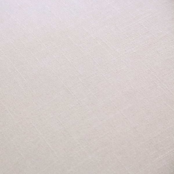 Debron Linen White Sectional Sofa Close-up of a textured white fabric surface