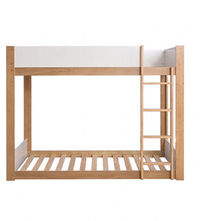 Elia Twin Twin White Natural Low Bunkbed