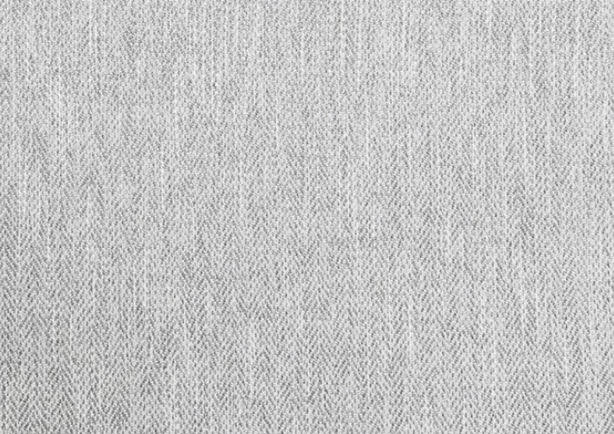Erna Light Gray Chenille Fabric Chair Gray armchair in a living room setting with a plant and patterned rug.