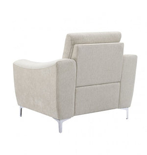 Estrella Light Taupe Brown Slope Flair Arm Chair