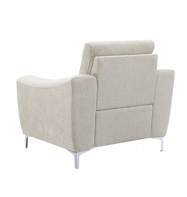 Estrella Light Taupe Brown Slope Flair Arm Chair
