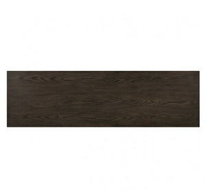 Floranse 60" Transitional Gray Dual  Cabinet TV Stand Rectangular dark wood-patterned tile on a white background
