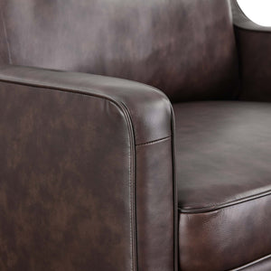 Genpart Modern Chair Genuine Leather Arm