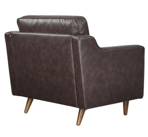 Genpart Modern Chair Genuine Leather Back