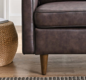Genpart Modern Chair Genuine Leather Leg