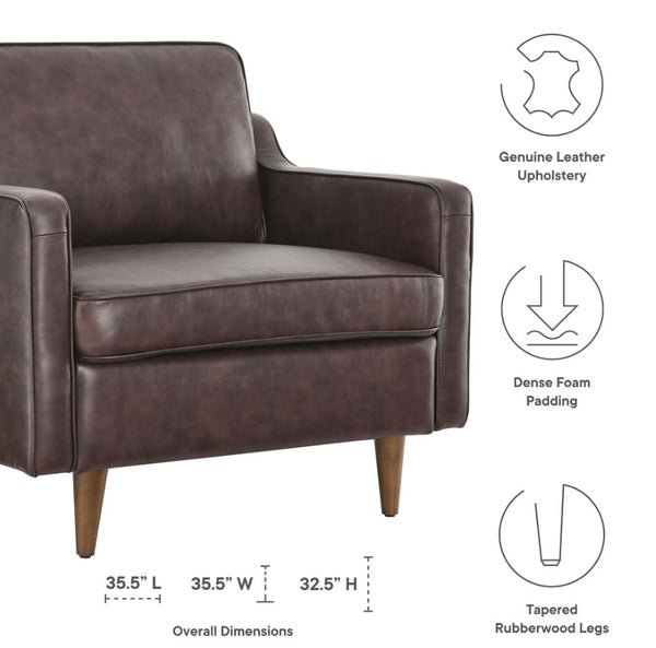 Genpart Modern Chair Genuine Leather Size