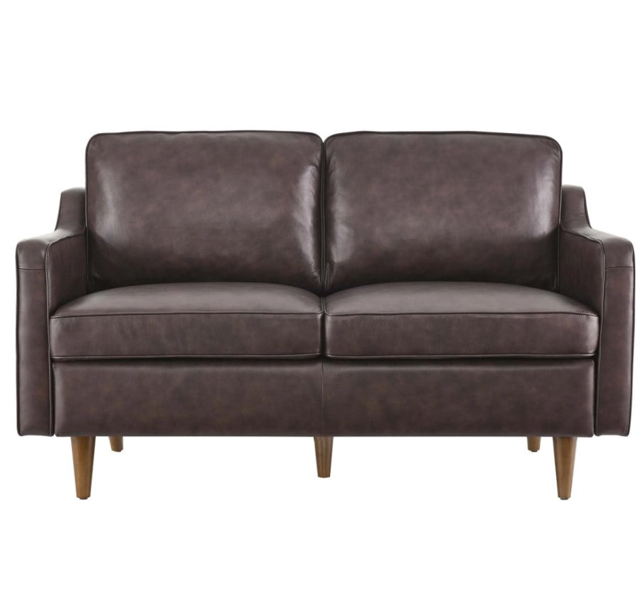 Genpart Modern Loveseat Genuine Leather