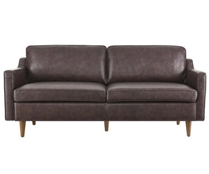Genpart  modern brown genuine leather sofa  front style