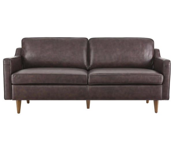 Genpart  modern brown genuine leather sofa  front style