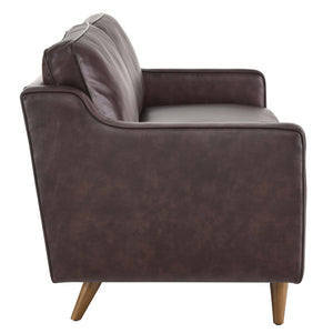 Genpart  modern brown genuine leather sofa  side style