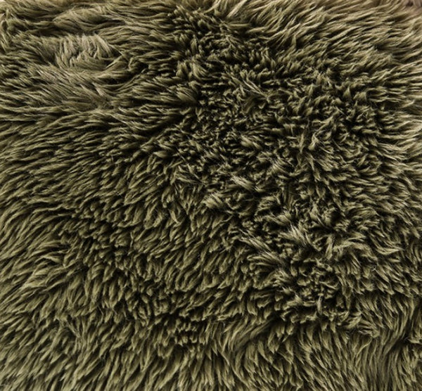 #Green Giacinto Compressed Foam Modern L-Sectional Sofa Green Finish Close-up of a textured green fabric surface Fur
