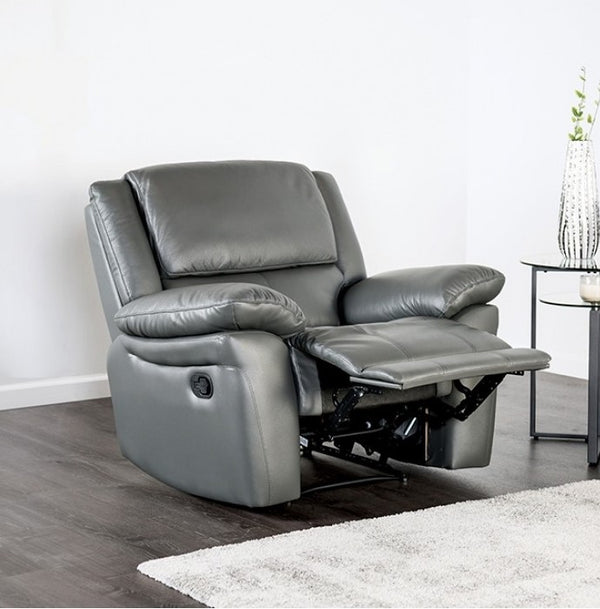 Gladis Pillow Top Arms Dark Gray Reclining Chair