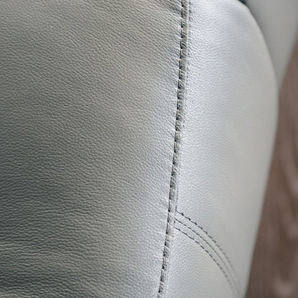 Gladis Pillow Top Arms Dark Gray Reclining Chair Leather