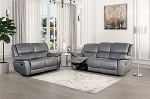 Gladis Pillow Top Arms Dark Gray Reclining Chair Set