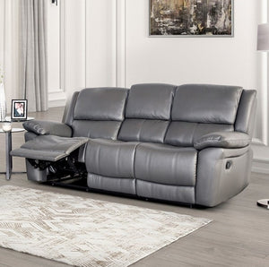 Gladis Pillow Top Arms Dark Gray Reclining Sofa