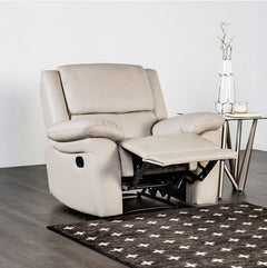 Gladis Pillow Top Arms Off White Reclining Chair