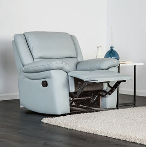 Gladis Pillow Top Arms Powder Blue Reclining Chair