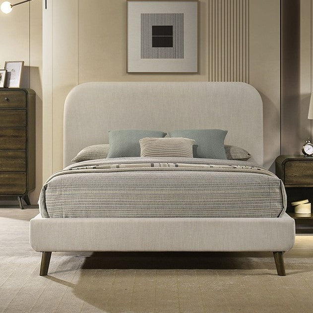 Haskell Mid Century Modern Fully Upholstered Bed