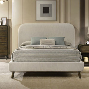 Haskell Mid Century Modern Fully Upholstered Bed