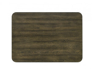 Huehi Dark Walnut Dining Counter Height Table Wooden-patterned mat on a white background